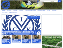 Tablet Screenshot of cik-fodbold.dk